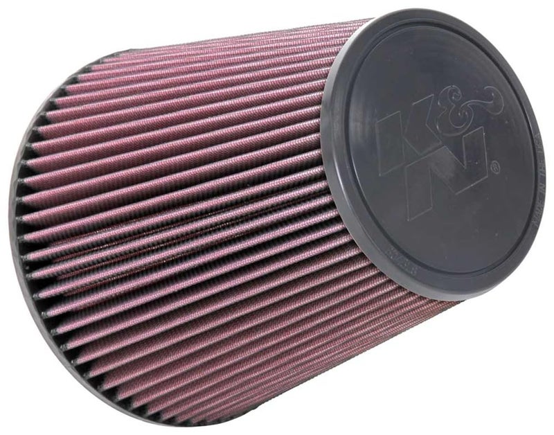 K&N High-Flow Original Lifetime Universal Clamp-On Air Filter: High Performance, Premium, Washable: Flange Diameter: 6 In, Filter Height: 8 In, Flange Length: 0.625 In, Shape: Round Tapered, RU-1044 - Image 1